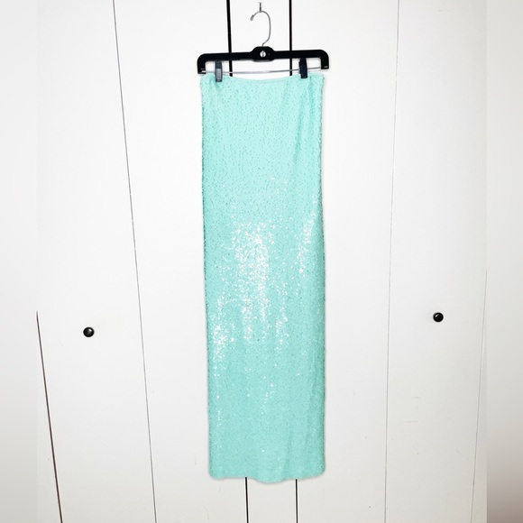 Tory Burch Sequin Mesh Strapless Dress - Picture 8 of 11